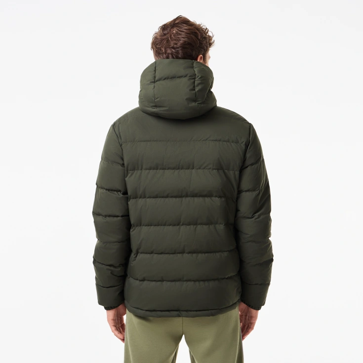 Мужская куртка-бомбер Lacoste на молнии из хлопка