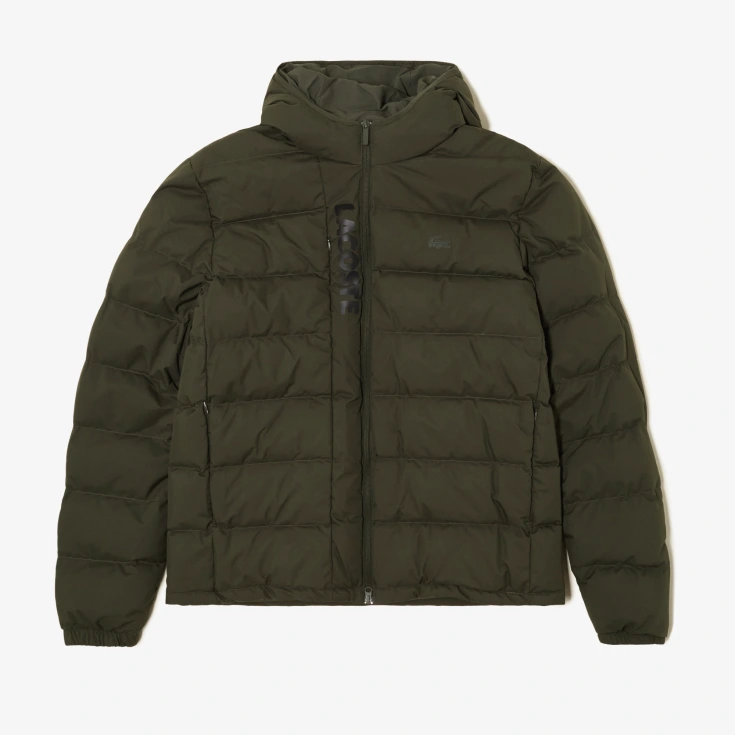 Мужская куртка-бомбер Lacoste на молнии из хлопка