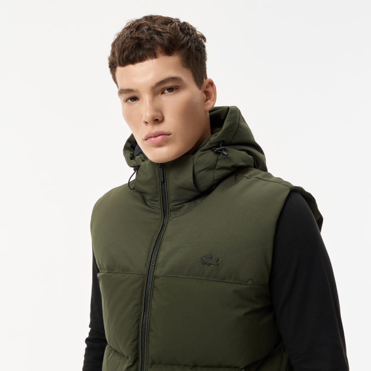 Мужской жилет Lacoste с капюшоном