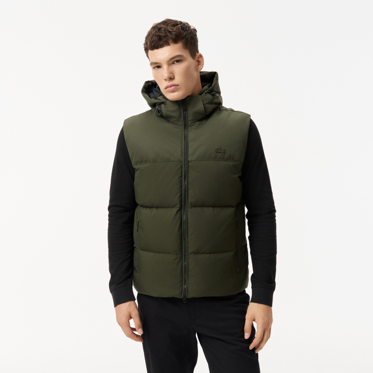 Мужской жилет Lacoste с капюшоном