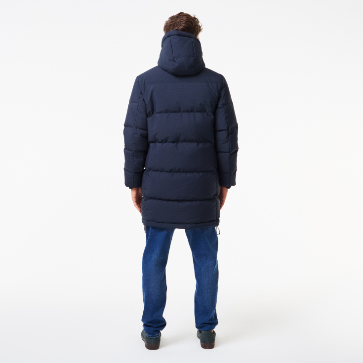 Мужская стёганая куртка Lacoste с капюшоном