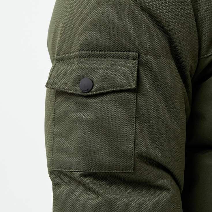 Мужской стёганый пуховик Lacoste с капюшоном