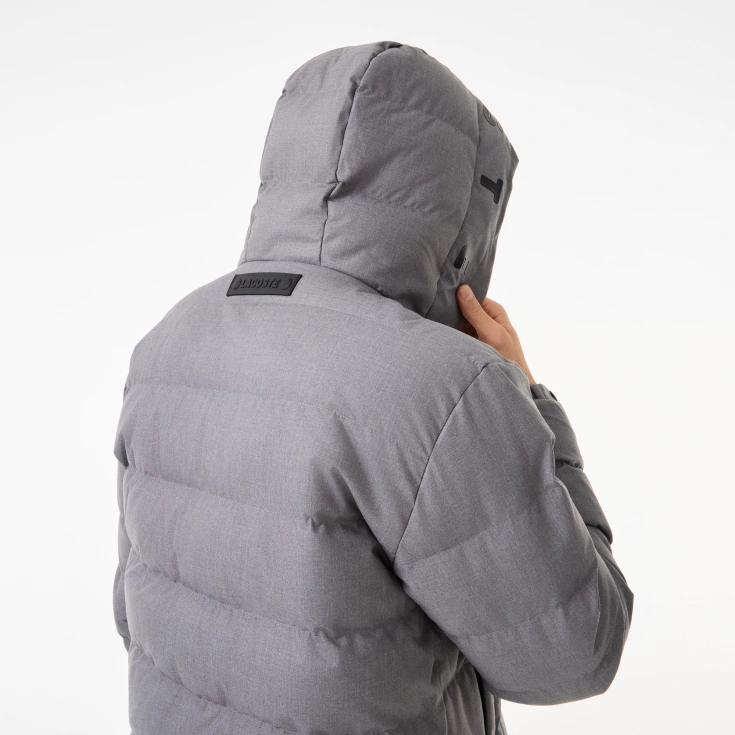 Мужской стёганый пуховик Lacoste с капюшоном