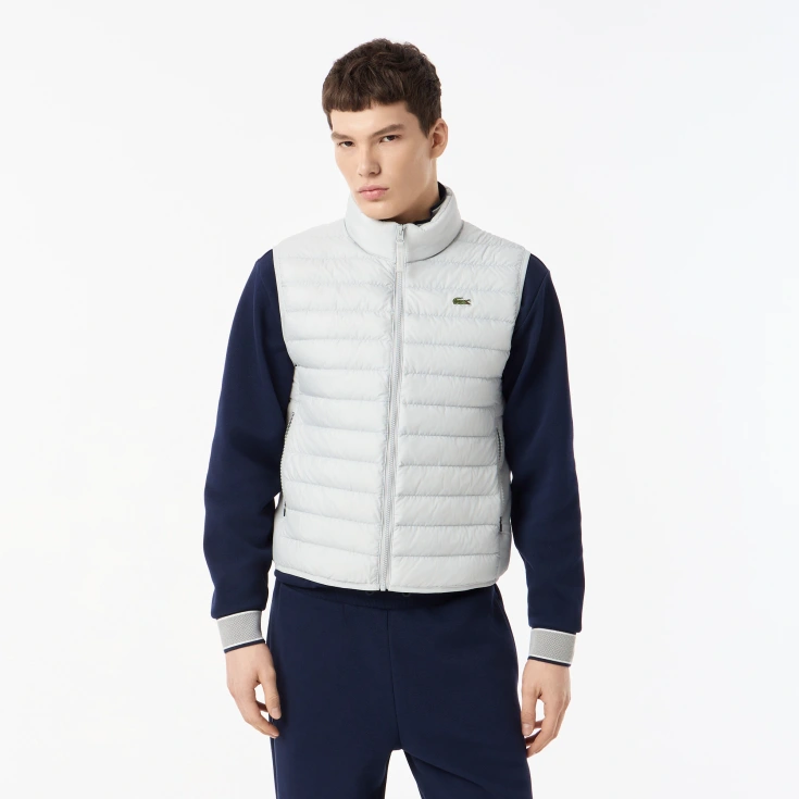 Мужской стёганный жилет Lacoste с высоким воротом