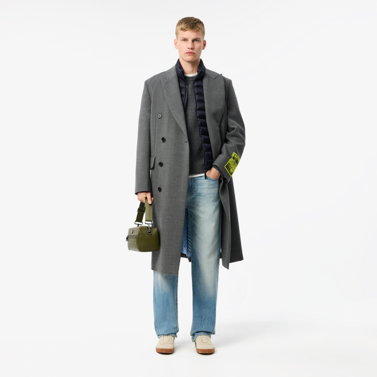 Мужской стёганный жилет Lacoste с высоким воротом