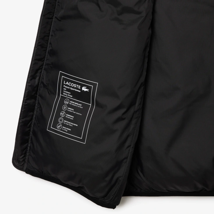 Мужской влагоотталкивающий жилет Lacoste с капюшоном