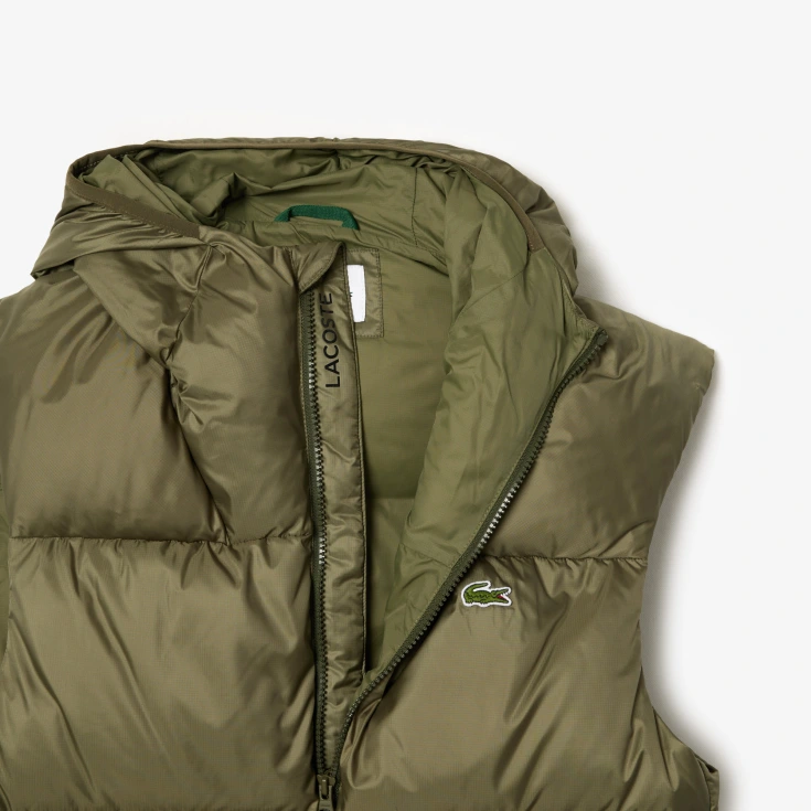 Мужской влагоотталкивающий жилет Lacoste с капюшоном