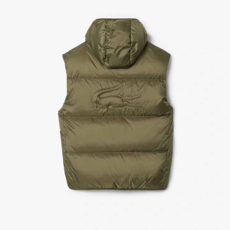 Мужской влагоотталкивающий жилет Lacoste с капюшоном