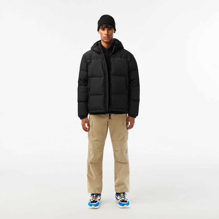 Мужская стеганая водоотталкивающая короткая куртка Lacoste