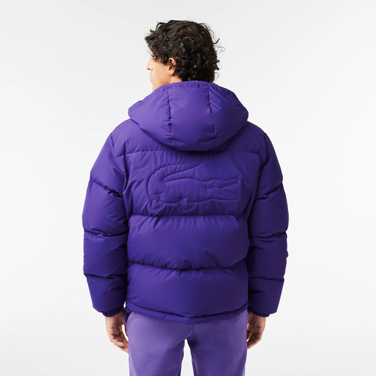 Мужская стеганая водоотталкивающая короткая куртка Lacoste