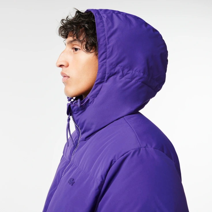 Мужская стеганая водоотталкивающая короткая куртка Lacoste