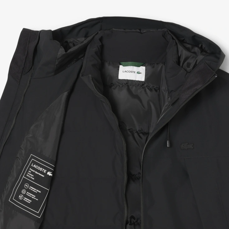 Мужская универсальная водоотталкивающая стеганая парка Lacoste