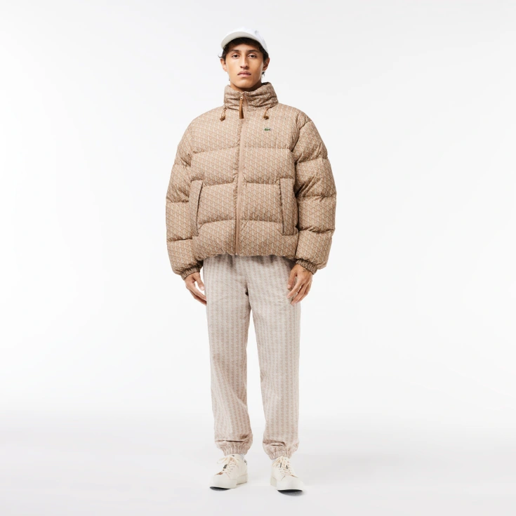 Мужской пуховик Lacoste Packaway с капюшоном