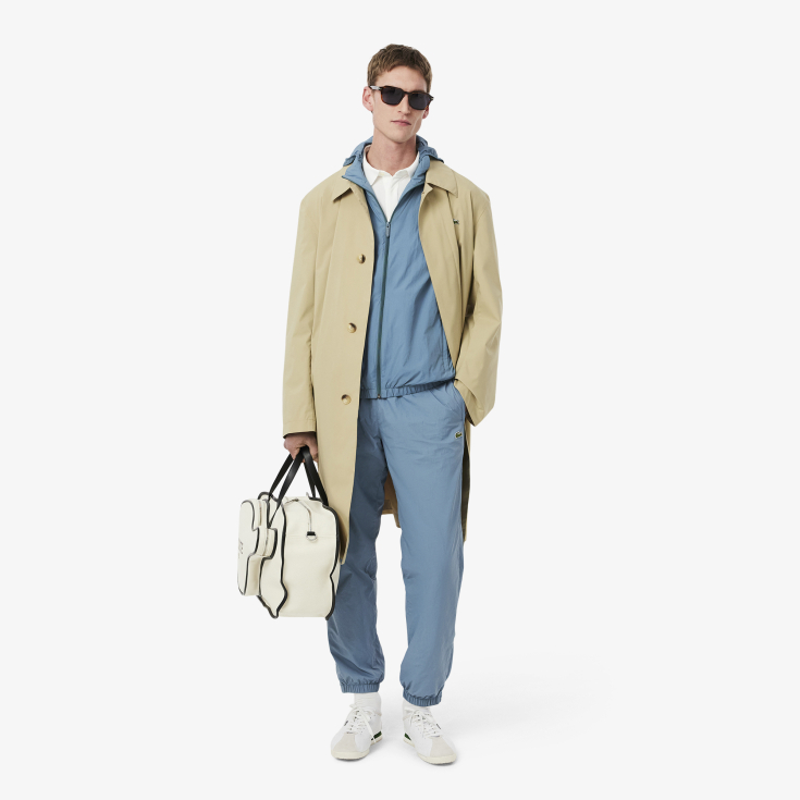 Мужская водоотталкивающая спортивная куртка Lacoste с капюшоном