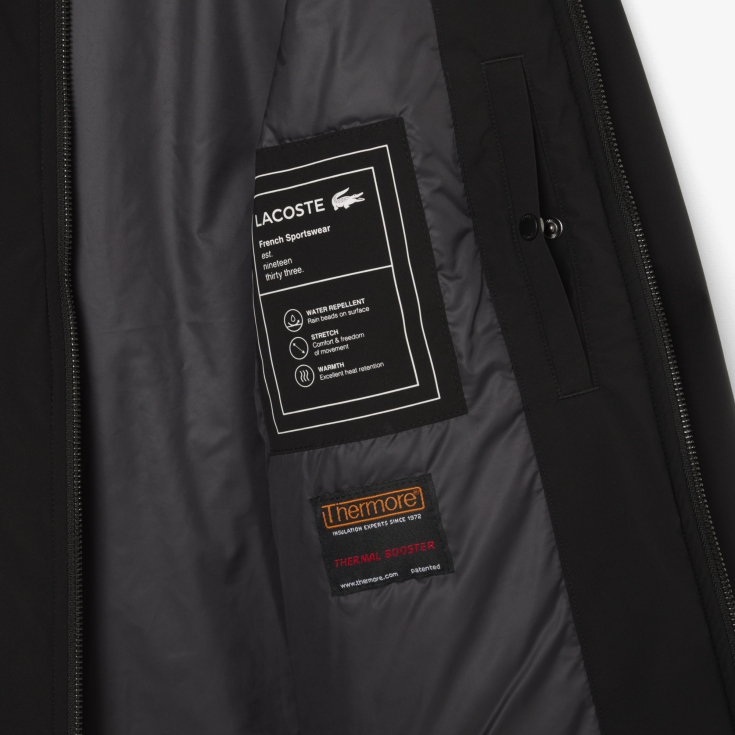 Мужская стеганая водоотталкивающая куртка-бомбер Lacoste