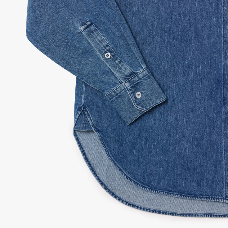 Женская джинсовая рубашка Lacoste OVERSIZED