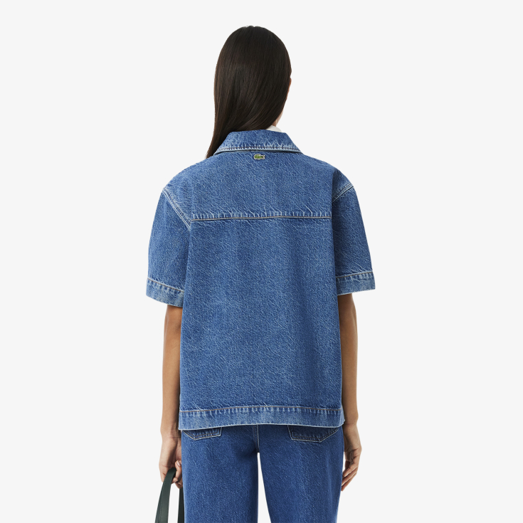 Женская рубашка-поло Lacoste Loose Fit из огранического хлопка