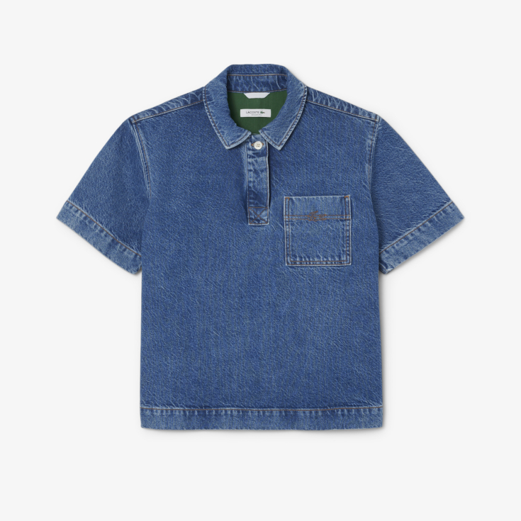Женская рубашка-поло Lacoste Loose Fit из огранического хлопка