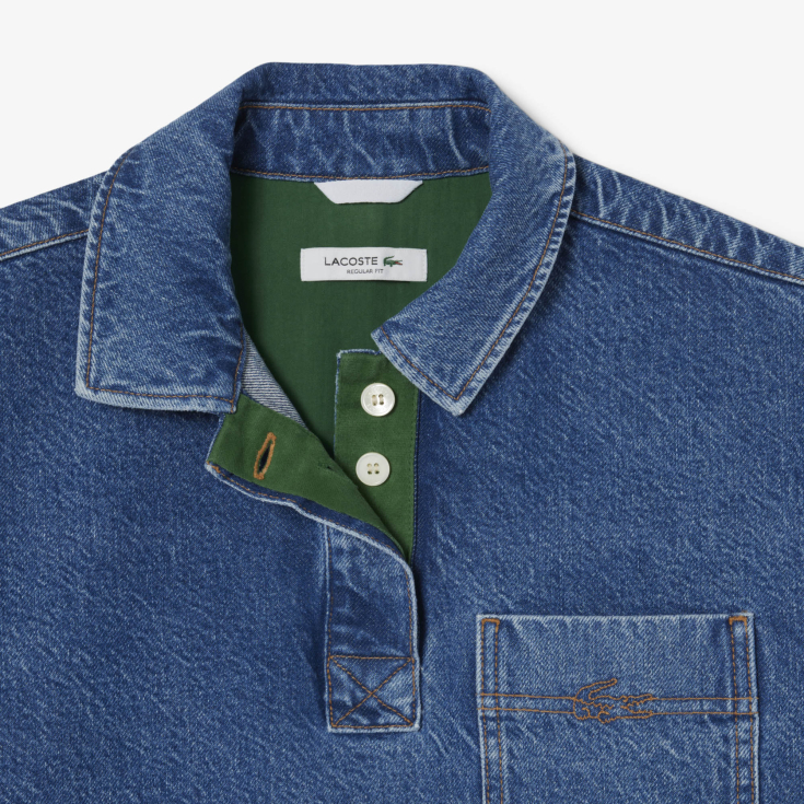 Женская рубашка-поло Lacoste Loose Fit из огранического хлопка