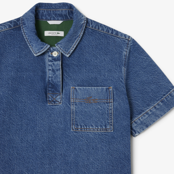 Женская рубашка-поло Lacoste Loose Fit из огранического хлопка