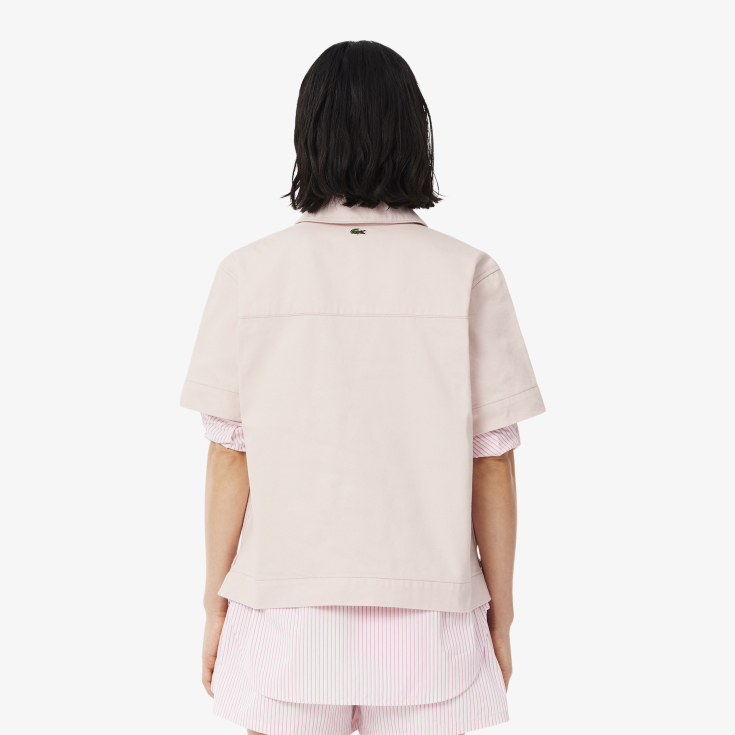 Женская рубашка-поло Lacoste Loose Fit из огранического хлопка