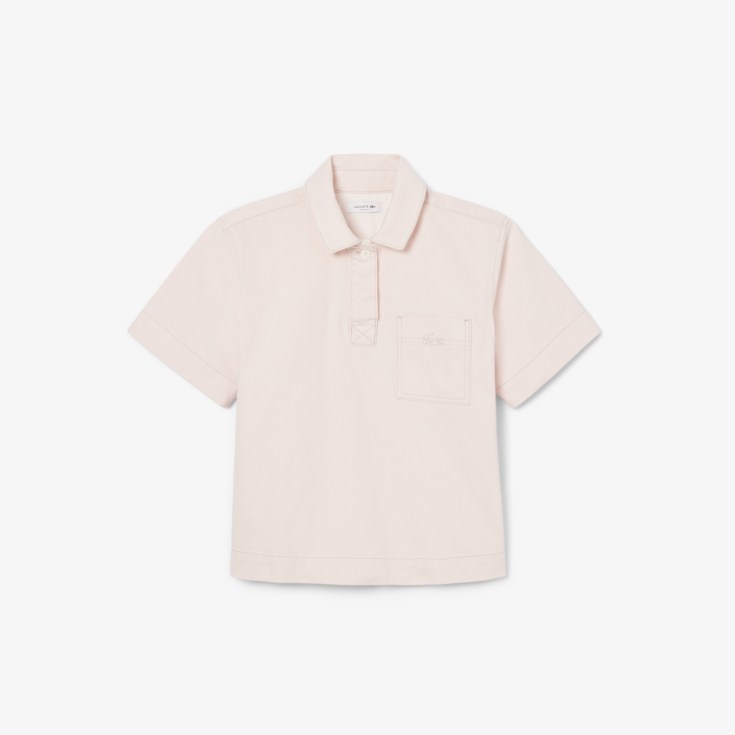 Женская рубашка-поло Lacoste Loose Fit из огранического хлопка