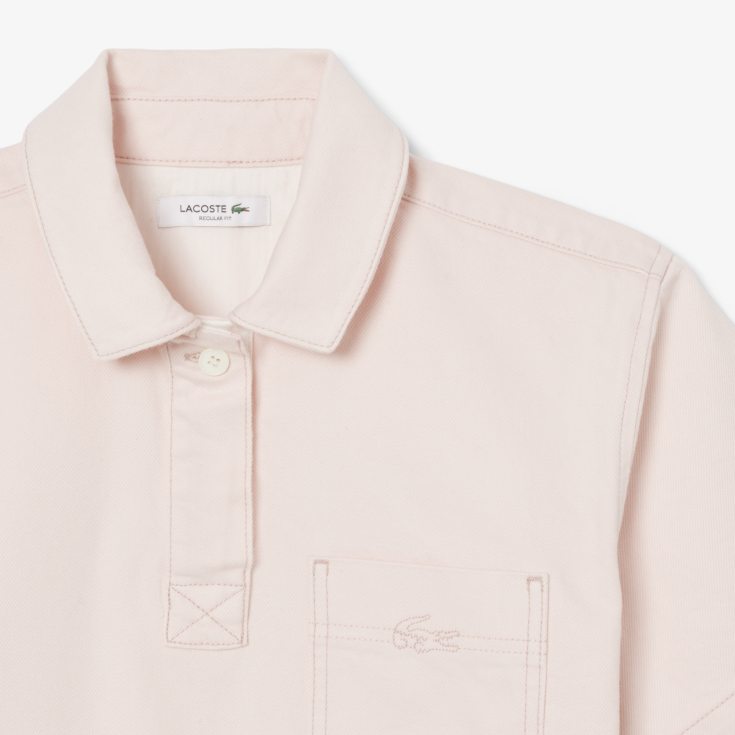 Женская рубашка-поло Lacoste Loose Fit из огранического хлопка