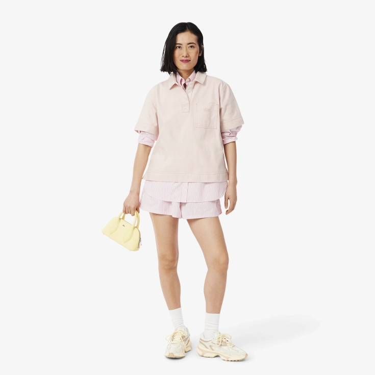 Женская рубашка-поло Lacoste Loose Fit из огранического хлопка