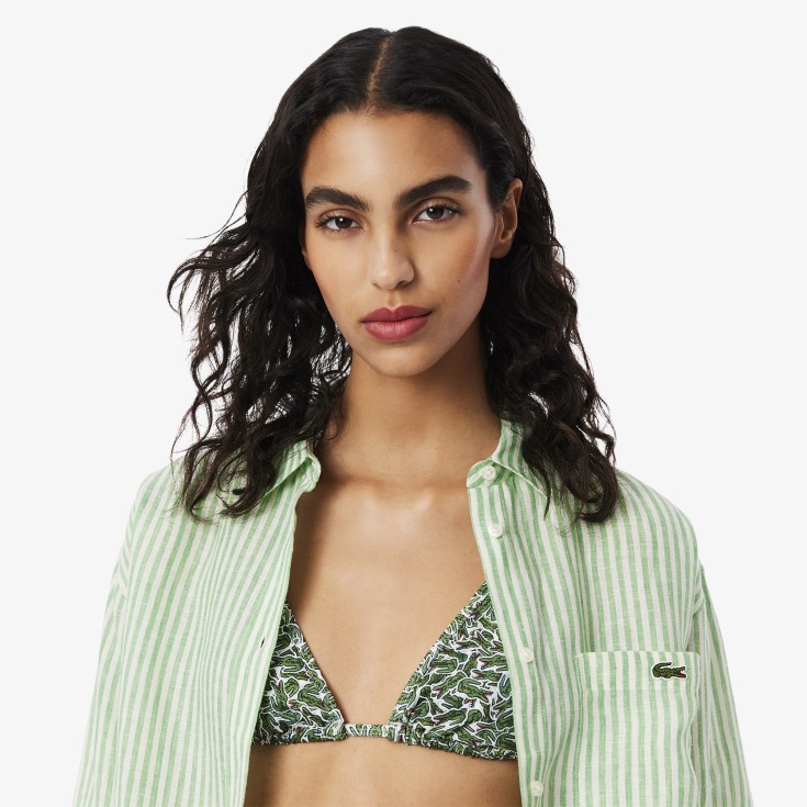 Женская рубашка Lacoste из льна