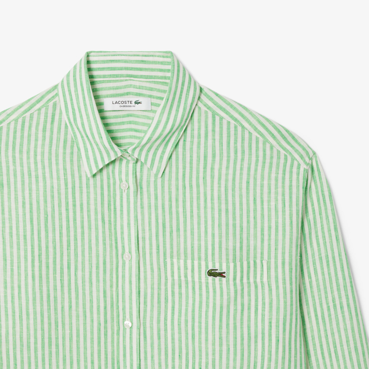 Женская рубашка Lacoste из льна
