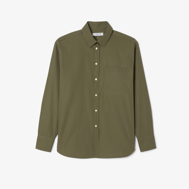 Женская рубашка Lacoste из хлопка