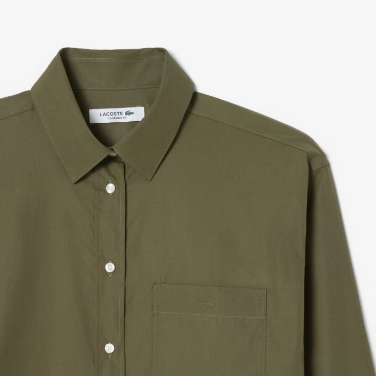 Женская рубашка Lacoste из хлопка