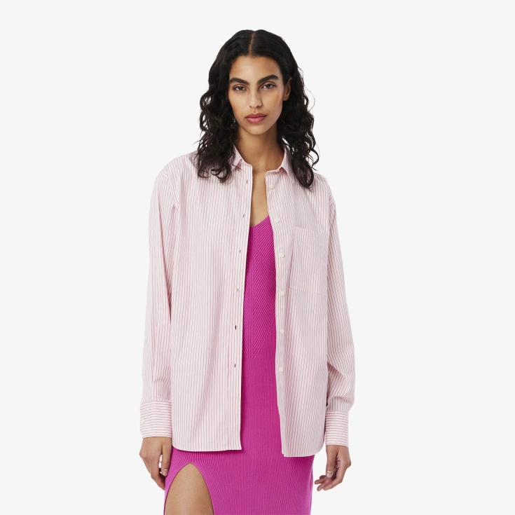 Женская рубашка Lacoste из хлопка