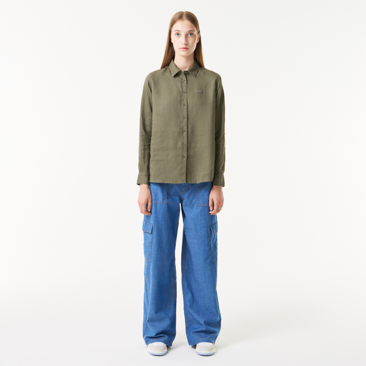 Женская рубашка Lacoste Relaxed Fit