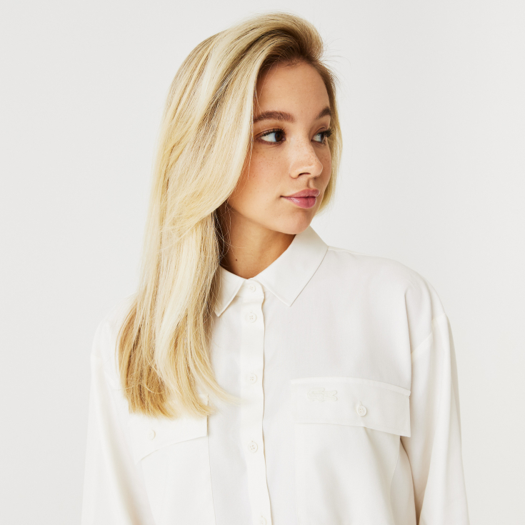 Женская рубашка Lacoste свободной посадки