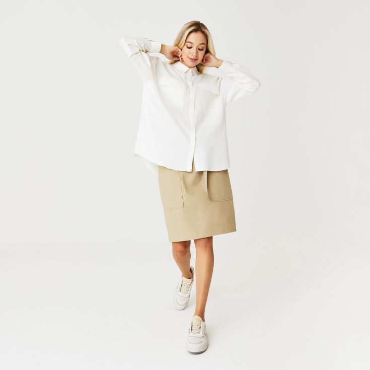 Женская рубашка Lacoste свободной посадки