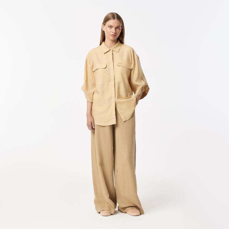 Женская рубашка Lacoste из тенселя