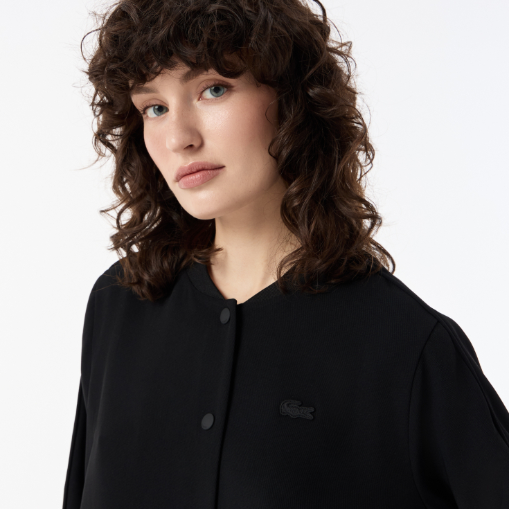 Женская рубашка Lacoste без ворот на кнопках