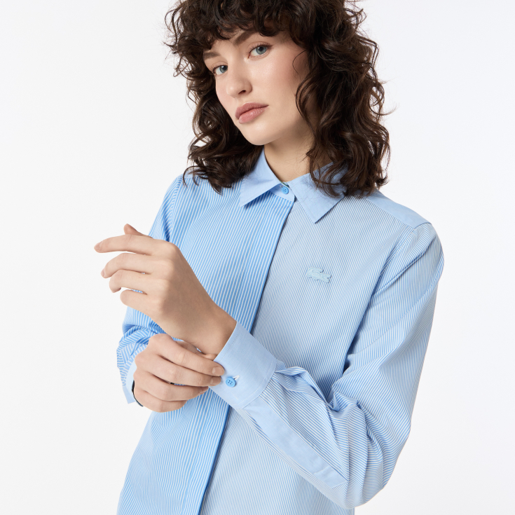 Женская рубашка Lacoste из хлопка
