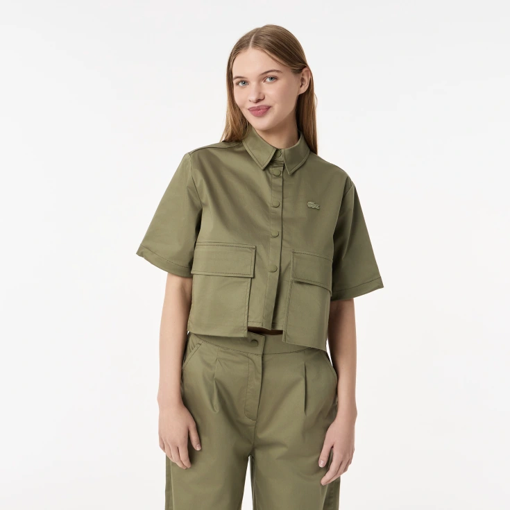 Женская рубашка Lacoste из эластичного хлопка
