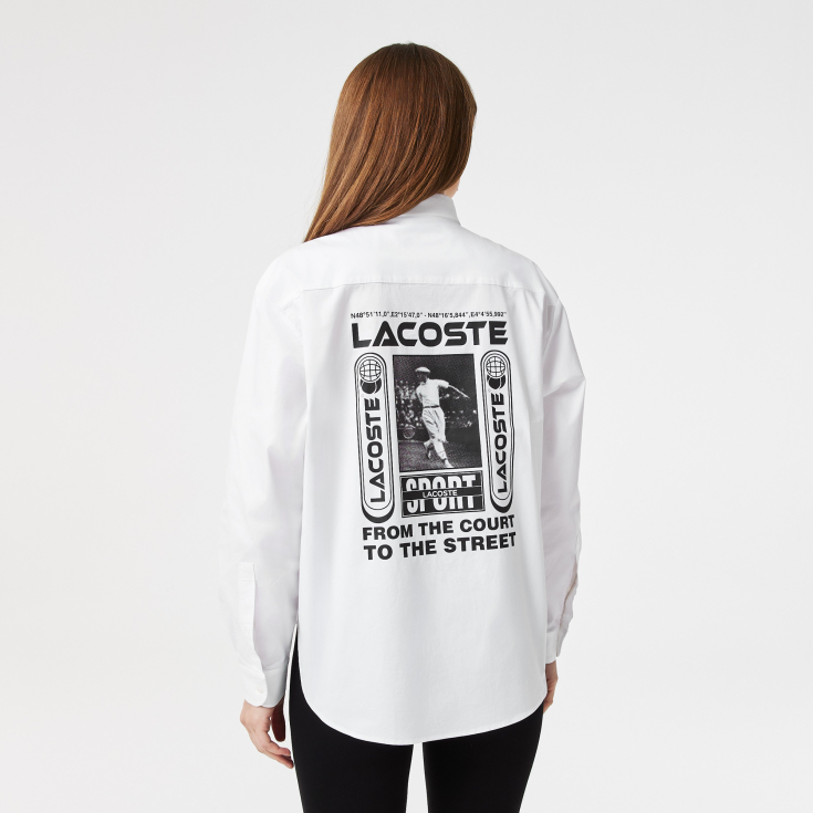 Женская рубашка Lacoste Oversized Fit