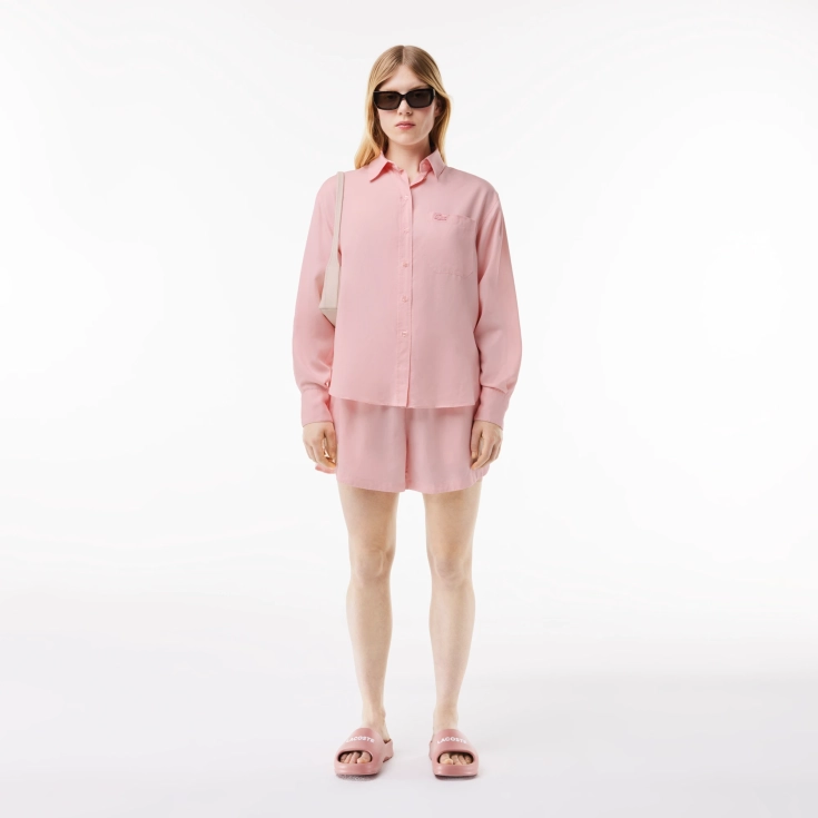 Женская рубашка Lacoste с нагрудным карманом