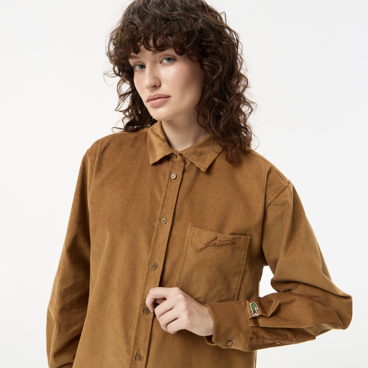 Женская рубашка Lacoste  OVERSIZE FIT