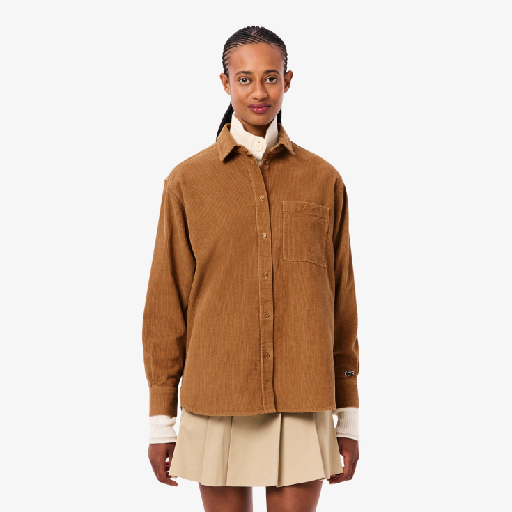 Женская рубашка Lacoste  OVERSIZE FIT