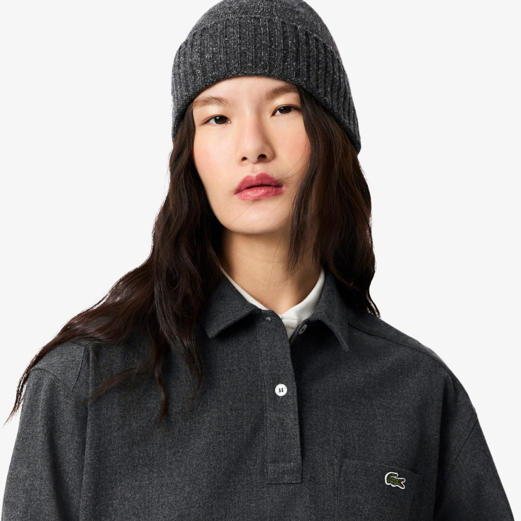 Женская рубашка Lacoste  OVERSIZE FIT