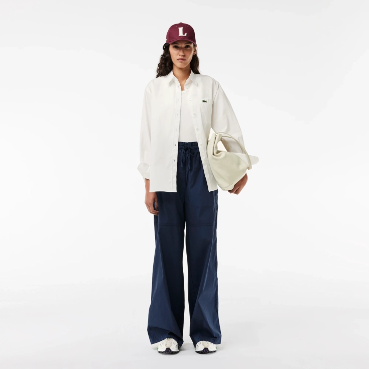 Женская хлопковая рубашка Lacoste