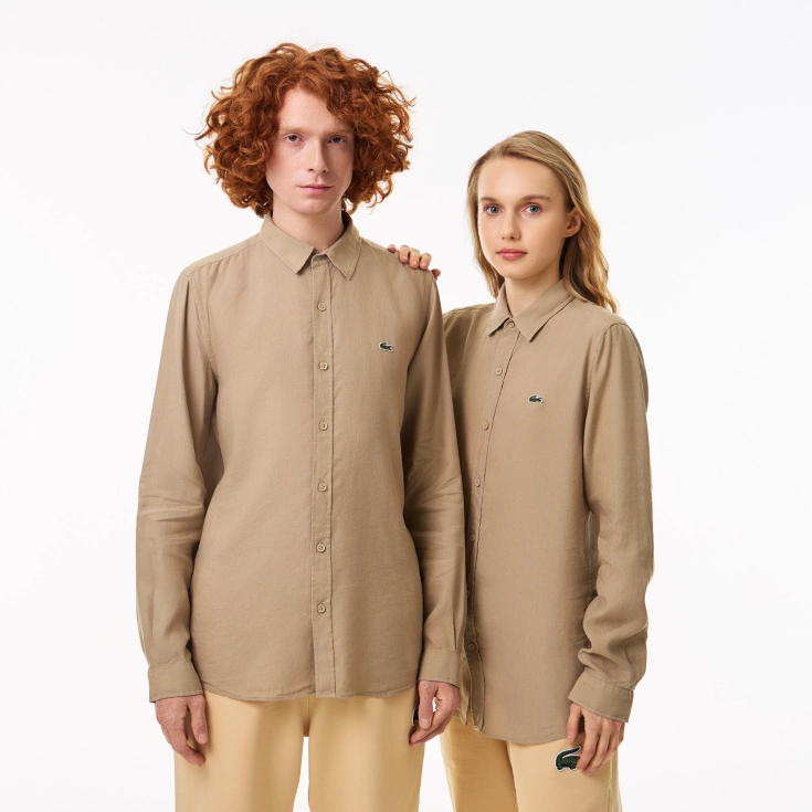 Мужская рубашка Lacoste из смеси льна