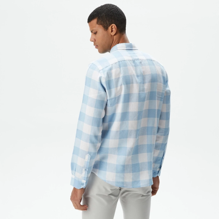 Мужская клетчатая рубашка Lacoste