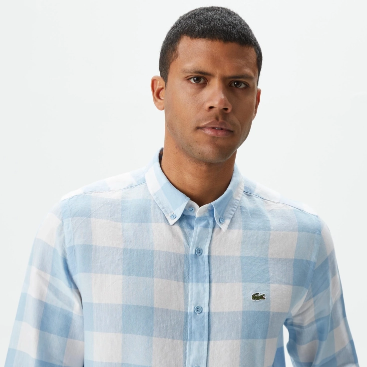 Мужская клетчатая рубашка Lacoste