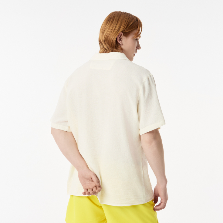 Мужская хлопковая рубашка Lacoste Loose Fit